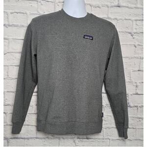 Patagonia Sweatshirt Mens Size Small Regular Fit Gray Crewneck Worn Wear